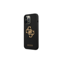 Guess case for iPhone 13 Pro / 13 6,1&quot; GUHCP13LLS4GGBK black hard case Silicone 4G Logo