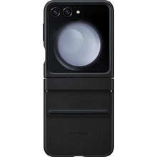 Samsung Zadný kryt z eko kože pre Galaxy Z Flip5, Čierna
