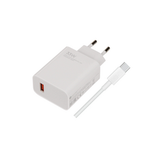 Xiaomi MDY-11-EZ USB-A 33W Cestovní Nabíječka + USB-C kabel White (Bulk)