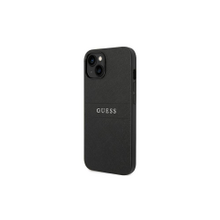 Guess case for iPhone 14 Plus 6,7&quot; GUHCP14MPSASBBK black PU Leather case Saffiano with Metal L