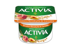 Jogurt Activia Broskyňa & Cereálie 120 g
