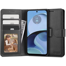 Puzdro Tech-Protect Wallet Book Motorola Moto G14 - čierne