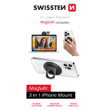 Držiak Swissten Magstick (kompatibilný s Magsafe) - čierny