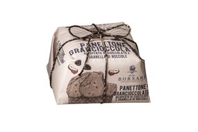 Panettone s čokoládovou polevou a nasekanými lieskovými orieškami 1 kg, Borsari