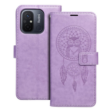 Puzdro Mezzo Book Xiaomi Redmi 12C, vzor dreamcatcher - fialové