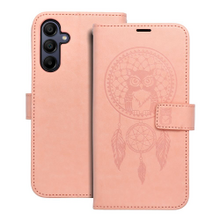 Puzdro Mezzo Book Samsung Galaxy A15 4G/5G vzor dreamcatcher - broskyňové