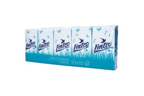 Hygienické vreckovky Linteo 3-vrstvové 10 x 10 ks  107-7