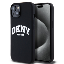 DKNY Liquid Silicone Arch Logo MagSafe Zadní Kryt pro iPhone 13 Black