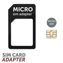 Čierny Micro SIM adaptér (Micro SIM-SIM)