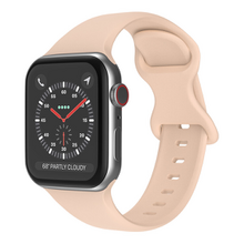 mobilNET silikónový remienok na Apple Watch, 42-49mm (L), pieskovo ružový