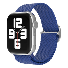 mobilNET nylonový remienok na Apple Watch, 42-49mm (L), modrý