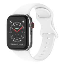 mobilNET silikónový remienok na Apple Watch, 38-41mm (S), biely