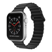 mobilNET silikónový remienok na Apple Watch, 38-41mm (S), čierny