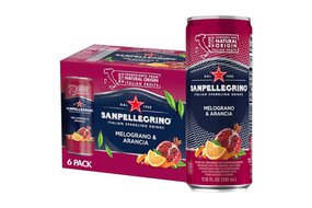 1x kartón - SANPELLEGRINO Granátové jablko-Pomaranč plechovka 330 ml 6 ks