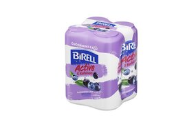 1x kartón - Pivo Birell nealkoholické Active Čučoriedka & Acai s kofeínom 500 ml 4 ks