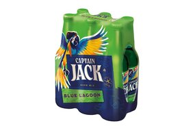 1x kartón - Captain Jack BLUE LAGOON fľaša 0,33 l 6 ks