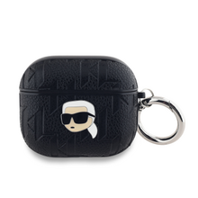 Karl Lagerfeld PU Embossed Karl Head Pouzdro pro AirPods Pro 2 Black