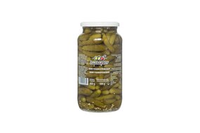 Baby uhorky v sladko-kyslom náleve 900 g	