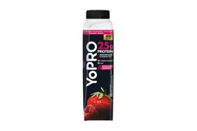 Jogurtový drink YoPRO jahodovo-malinový 300 g