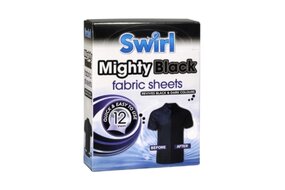 Swirl Mighty Black Čierna bielizeň obrúsky do práčky 12 kusov