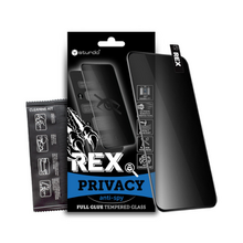 Ochranné sklo Sturdo Rex Privacy iPhone 16, celotvárové - čierne