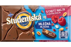 Študentská pečať mliečna malína 170 g Orion