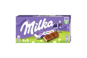 Milka Milkinis čokoládové tyčinky s mliečnou náplňou 87,5 g