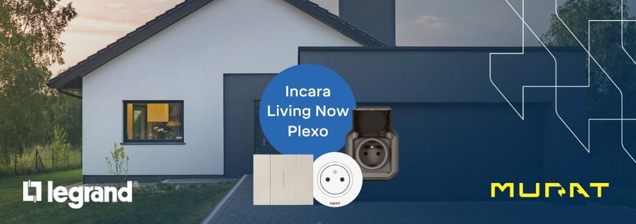 Produktové línie Incara, Plexo a Living Now – dokonalá harmónia funkčnosti a dizajnu od Legrandu