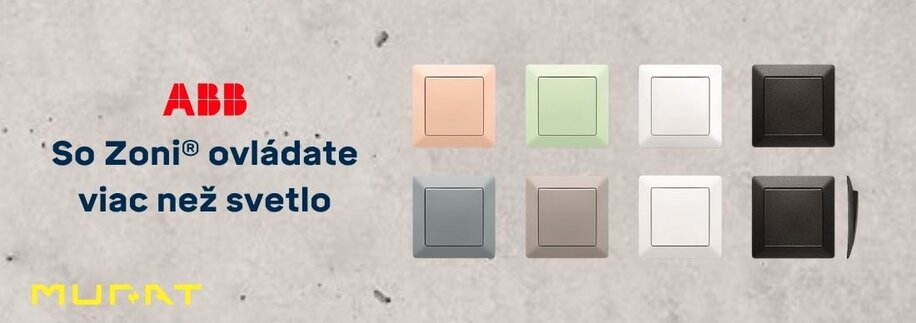 Nová rada Zoni® – svieži dizajn a moderné technológie od ABB Nový rad Zoni® – svieži dizajn a moderné technológie od ABB