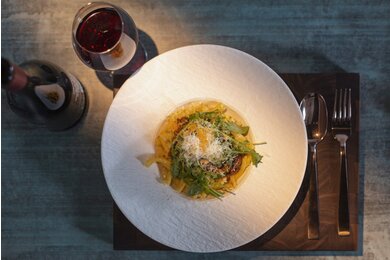 Čerstvé cestoviny s teľacím ragú Čerstvé cestoviny s teľacím ragú