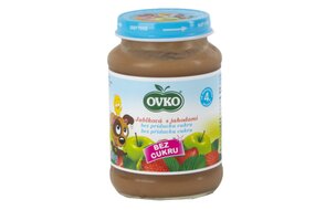 Dojčenská výživa Jablková s jahodami bez prídavku cukru 190 g