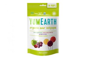 BIO Lízatká s ovocnými príchuťami YumEarth Kyslé 85 g