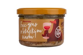 Foie gras s tokajským vínom 150 g, Top Farm