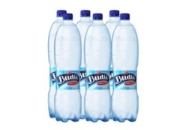 1x kartón - Budiš minerálna voda perlivá 1,5 l  6 ks