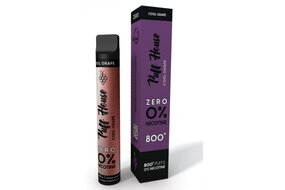 Jednorázová e-cigareta Puff House Cool Grape ZERO 800+