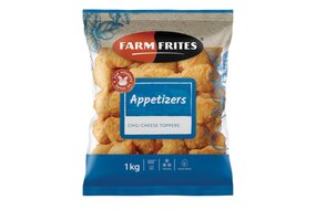 Cheddarové nugetky s jalapenos 1 kg Farm Frites (Chilli cheese toppers) Cheddarové nugetky s jalapenos 1 kg Farm Frites (Chilli cheese toppers)