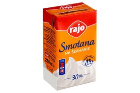 Smotana na šľahanie RAJO 30% 250 ml Smotana na šľahanie RAJO 30% 250 ml