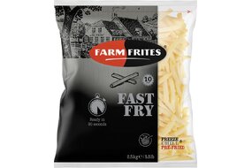 Hranolky Farm Frites 10x10 90sekundové mrazené 2,5 kg Hranolky Farm Frites 10x10 90sekundové mrazené 2,5 kg
