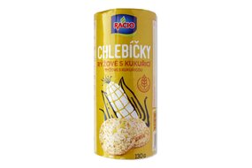 RACIO Ryžové chlebíčky s kukuricou bezlepkové 130 g RACIO Ryžové chlebíčky s kukuricou bezlepkové 130 g