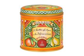 Mini Panettone so sicílskymi citrusmi a šafránom 100 g plechovka Dolce & Gabbana Mini Panettone so sicílskymi citrusmi a šafránom 100 g plechovka Dolce & Gabbana