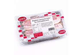 Slanina anglická krájaná cca 650 g Le&Co Slanina anglická krájaná cca 650 g Le&Co