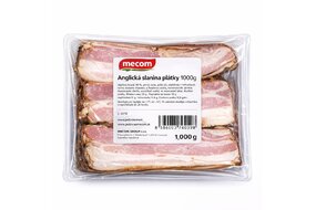Slanina anglická krájaná 1 kg Mecom Slanina anglická krájaná 1 kg Mecom