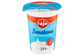 Smotana pochúťková kyslá 14 % 375 g Rajo