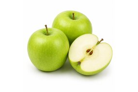 Jablká zelené Golden Delicious ukladané